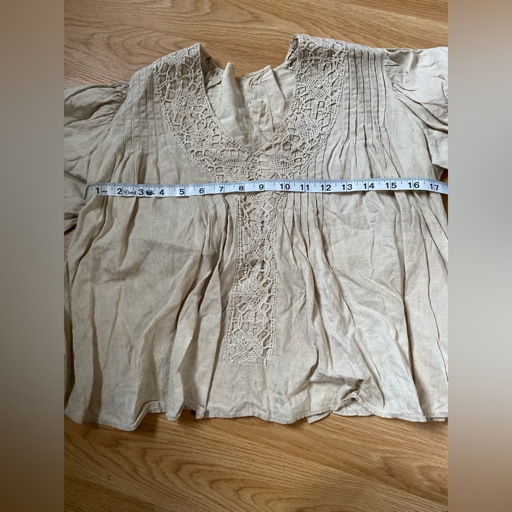Vintage Cropped Crotchet Blouse - Picture 2 of 7